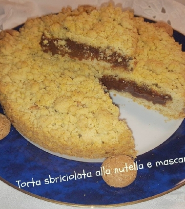 Torta sbriciolata alla nutella e mascarpone!