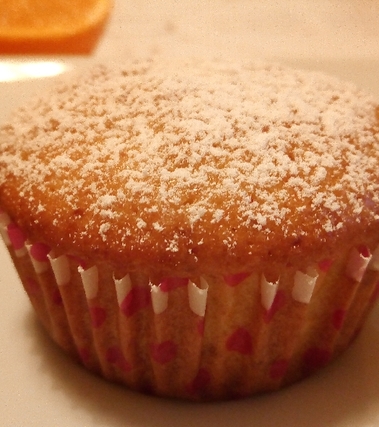 Muffin arancia e mandorle all'olio extravergine