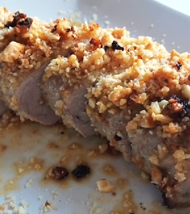 Filetto di maiale con nocciole all'olio di argan