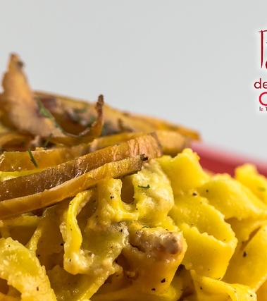 Carbonara al coregone affumicato di bolsena