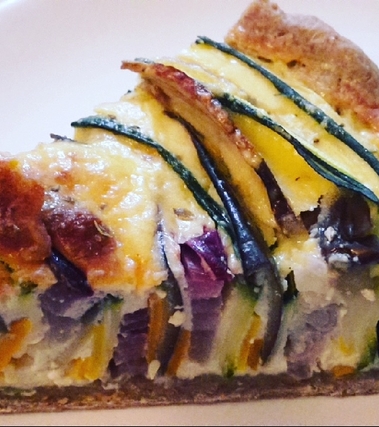 Brisèe integrale con verdure e crema di formaggio