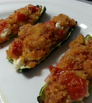 Zucchine in barchetta