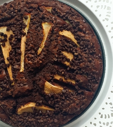 Torta di pere e cioccolata