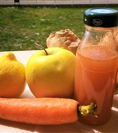 Succo mela zenzero carote