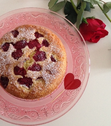 Torta morbida ai lamponi