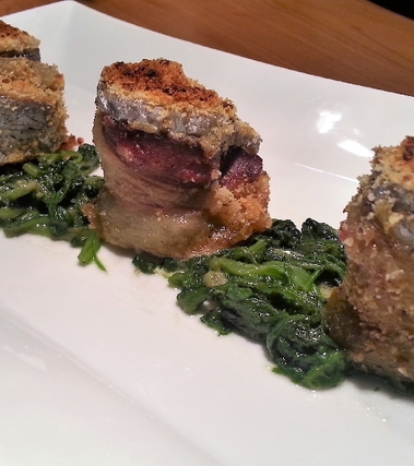 Involtini di spatola avvolti nel guanciale