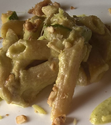 Pennette integrali zenzero e crema di zucca