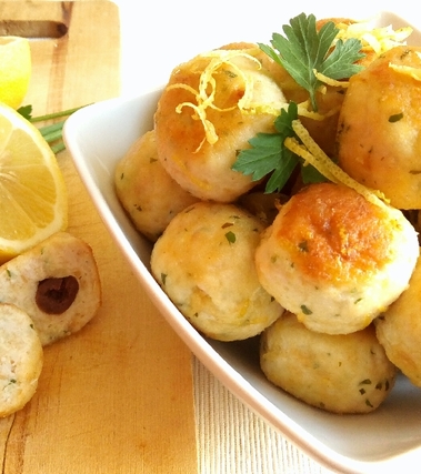Polpette di tacchino e olive al limone