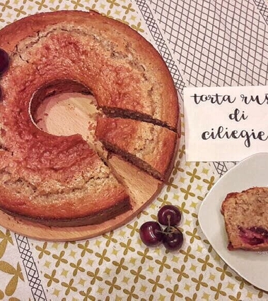 Torta rustica di ciliegie