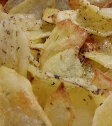 Patate chips al forno