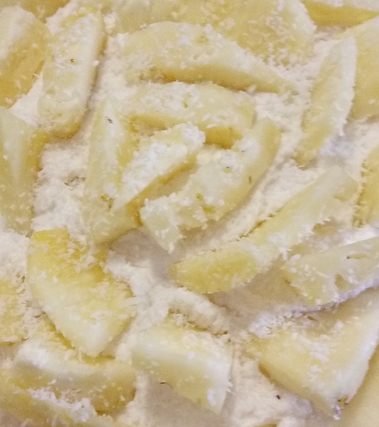 Vegan cheesecake al cocco  e ananas