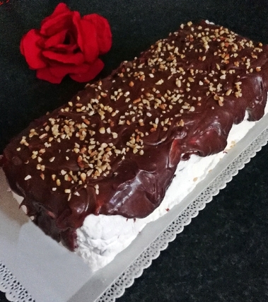 Torta gelato panna e cioccolato
