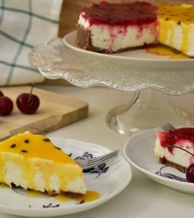 Cheesecake duo senza cottura