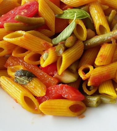 Penne colorate alle verdure