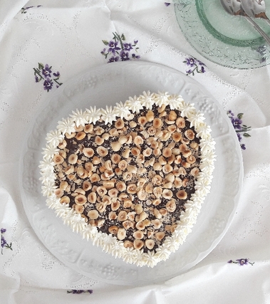 Torta gelato cuore di panna