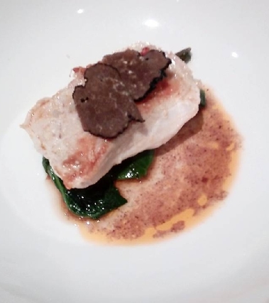 Galletto a bassa temperatura, tartufo e bietole