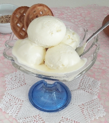 Gelato alla vaniglia senza gelatiera