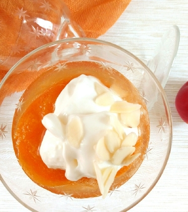 Albicocche al miele con crema di ricotta