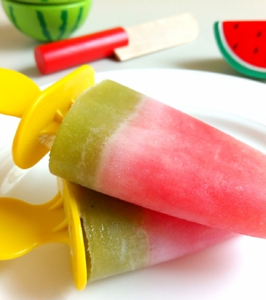 Ghiaccioli anguria e kiwi