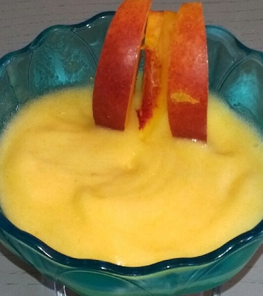 Sorbetto alla pesca senza zucchero