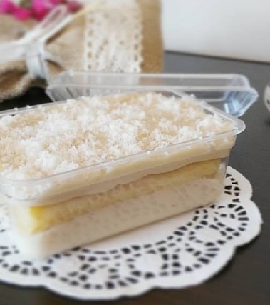 Mousse al latte di cocco e ricotta