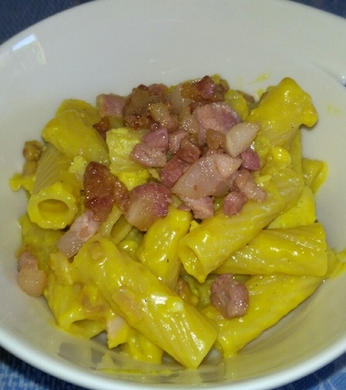 Nessuno si arrabbi: carbonara con pancetta
