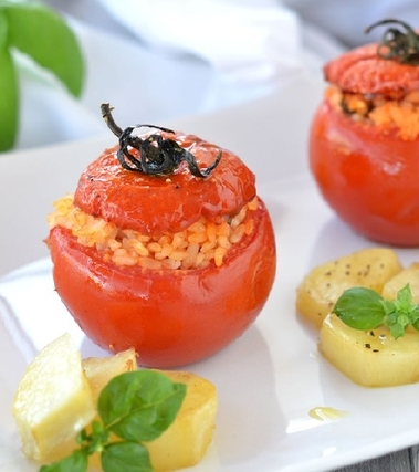 Pomodori ripieni di riso alla romana
