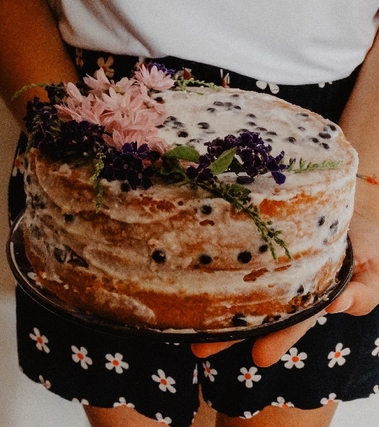 Naked cake con crema di ricotta