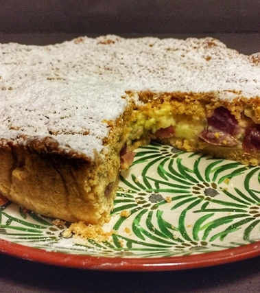 Tortina rustica di uva dolce