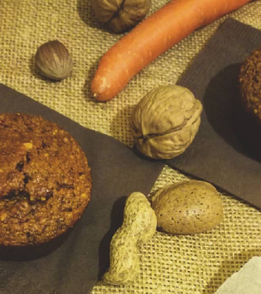 Muffin integrali di zucca e carote