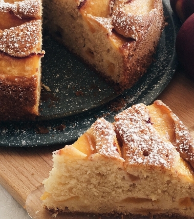Torta di pesche