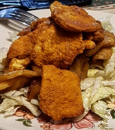 Tacchino su letto di mele e crauti