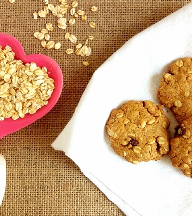 Biscotti al malto e fiocchi d'avena