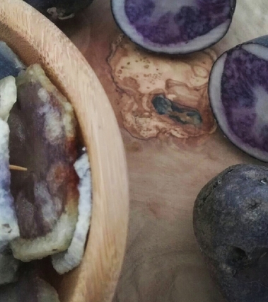 Chips di patate viola