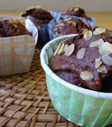 Muffin all'avena e cioccolato