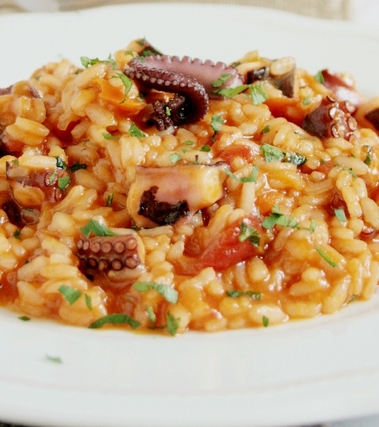 Risotto al polpo