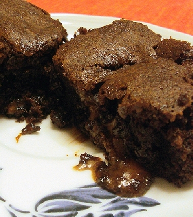 Brownies al ciocolato di caramelo