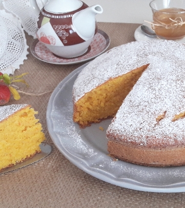Torta carote e mandorle senza burro