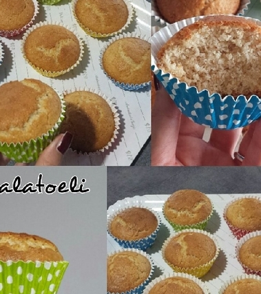 Muffin al cocco e zagara senza uova e burro