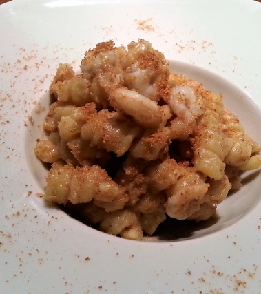 Rotolini gamberetti e crema di cavolfiore