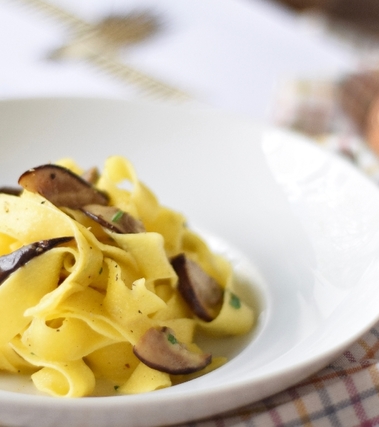 Carbonara ai funghi porcini