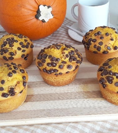 Muffin zucca e gocce di cioccolato