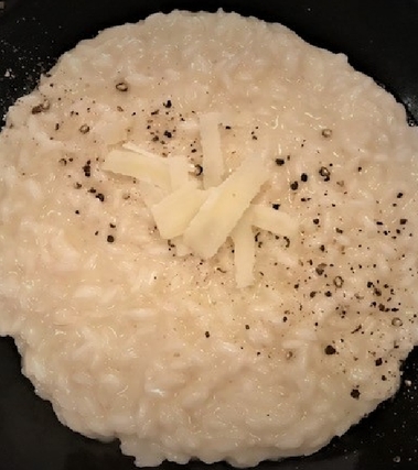 Risotto cacio e pepe