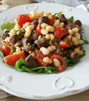 Gnocchetti al cacao con diamantini e pachino