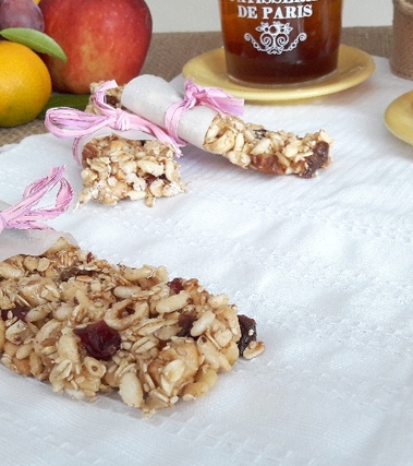 Barrette ai cereali e frutta secca