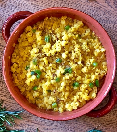 Zuppa di lenticchie rosse al curry e fagiolini