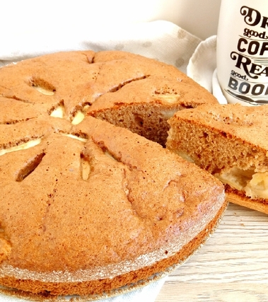 Torta di mele con farina di farro e di castagne