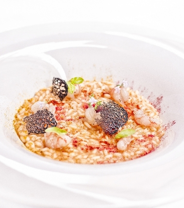 Risotto con gamberi rossi