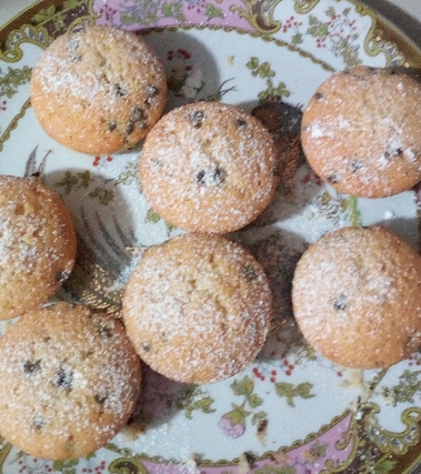 Muffin con gocce di cioccolato