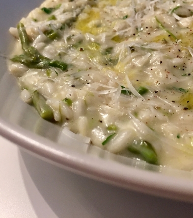 Risotto asparagi e gorgonzola